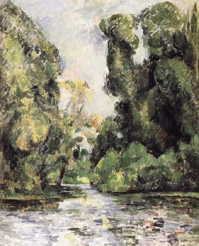 of water and leaves, Paul Cezanne